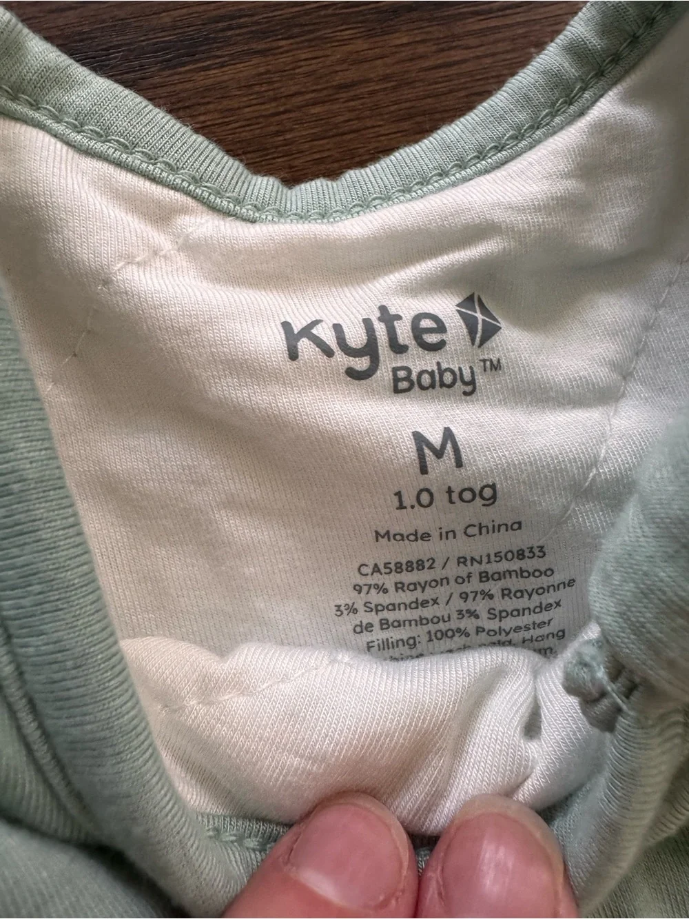 Kyte Baby Mint Green Sleep Sack Medium 1.0 TOG